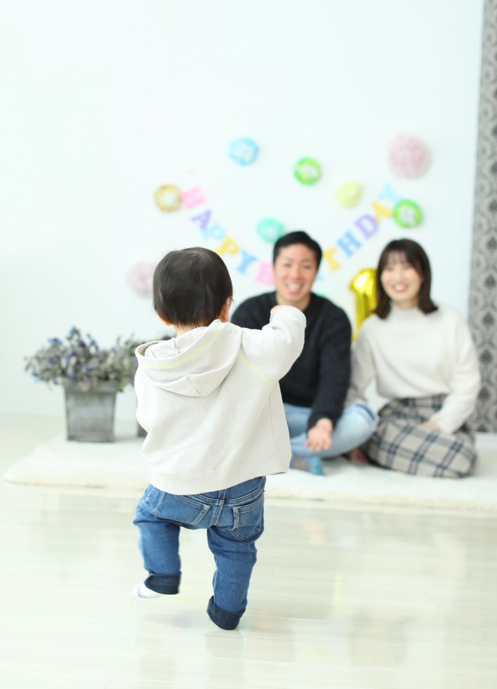 1歳記念写真