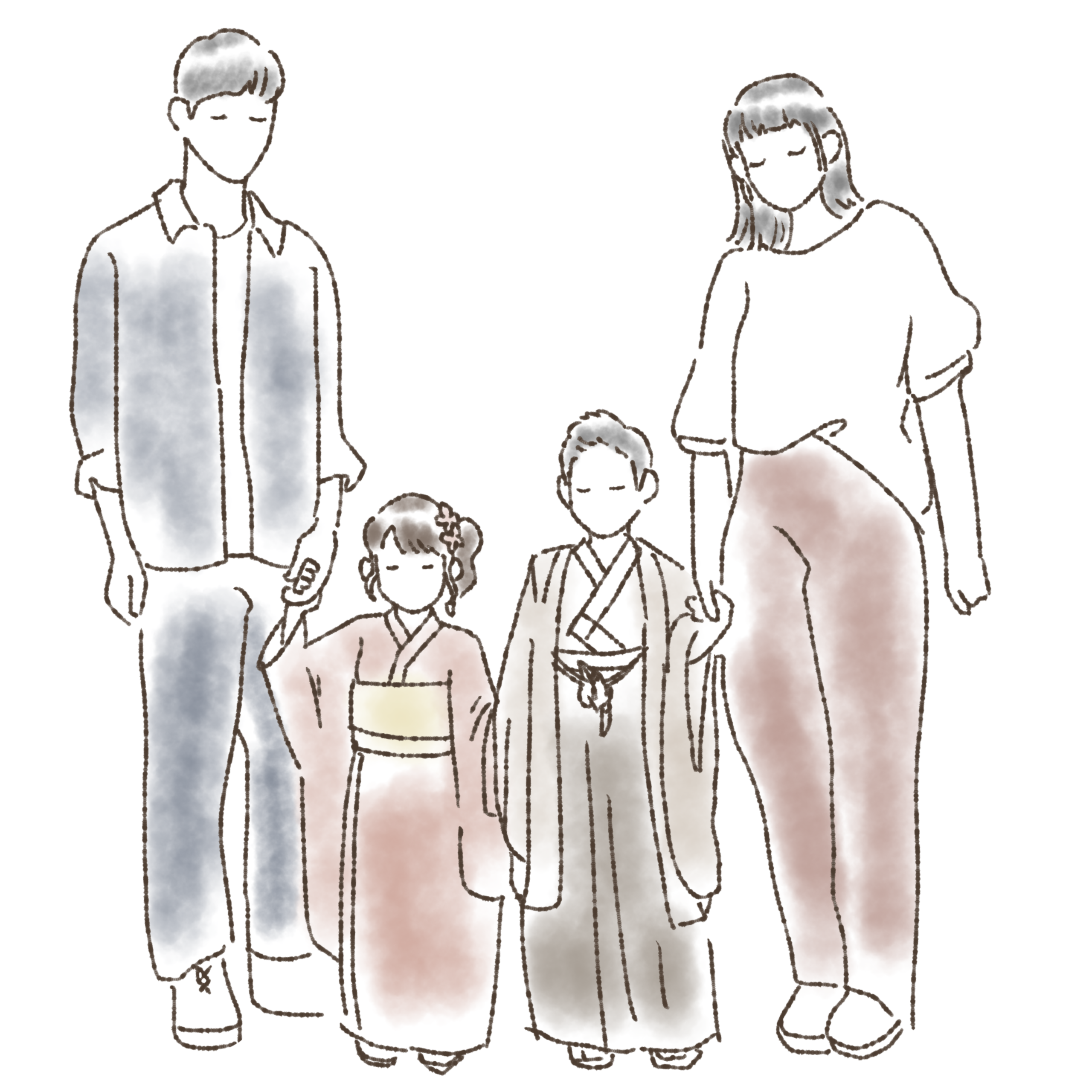 家族写真撮影 きょうだい